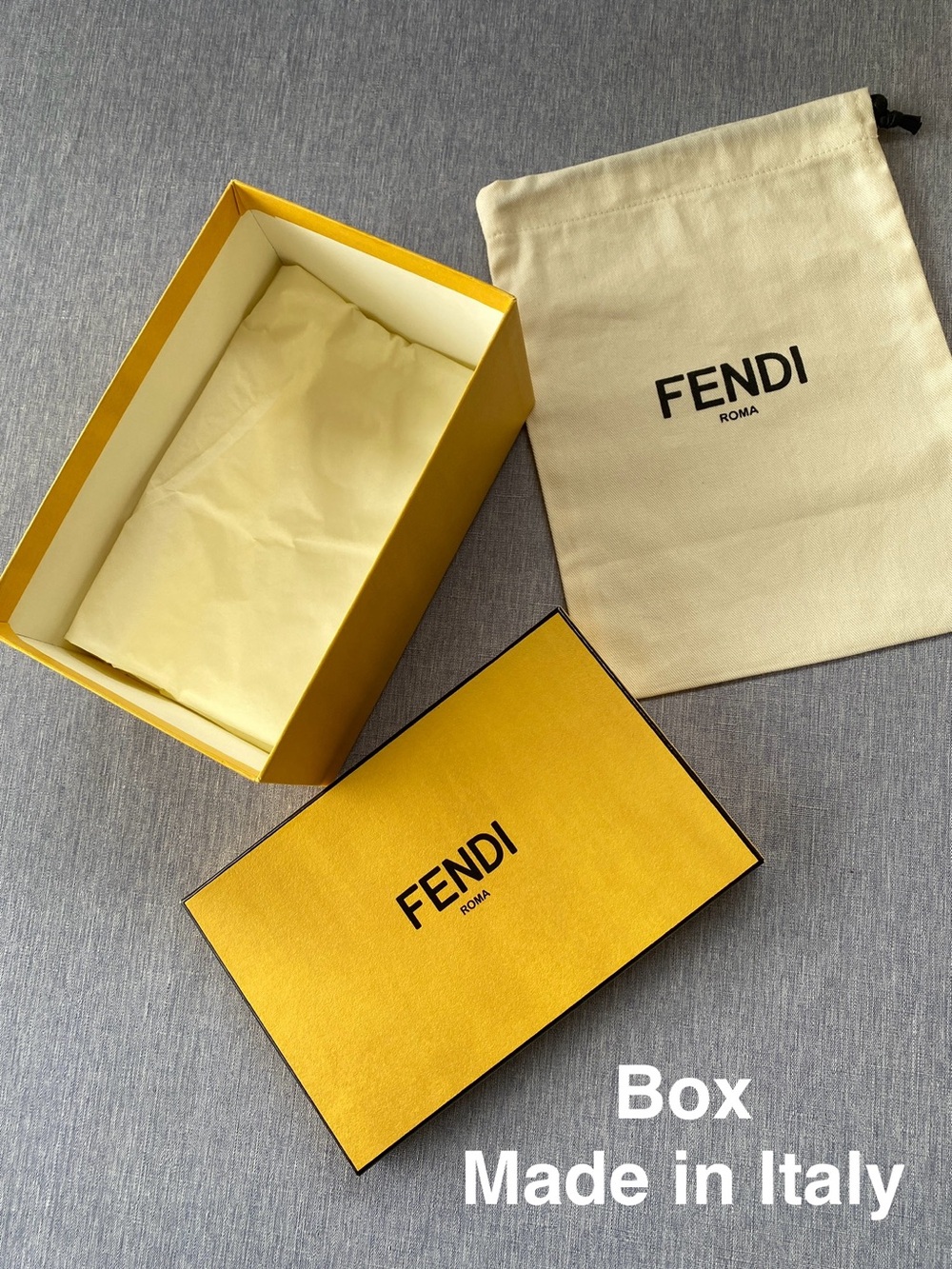 🇮🇹 Authentic FENDI | Full Packaging Set - Box Dust Bag with Tissue